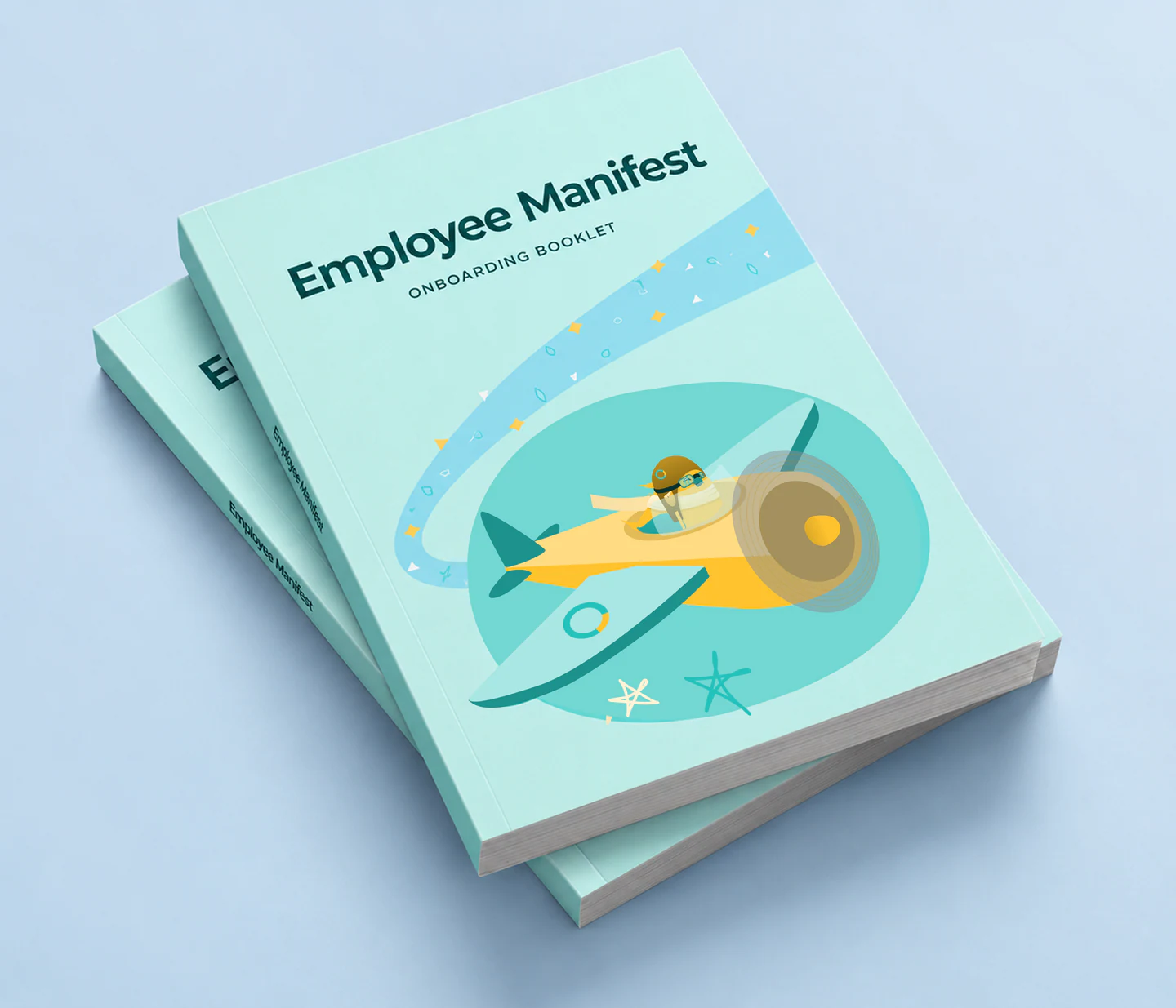 CoPilot AI employee manifesto booklet mockup