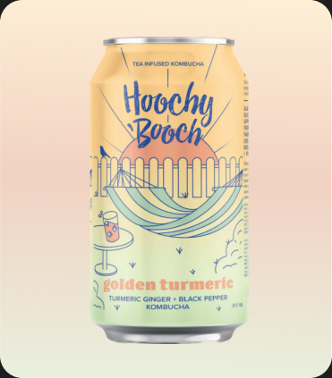 Golden Turmeric Hoochy Booch can